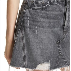 GRLFRND | black/grey mini jean skirt *SIZE 29*